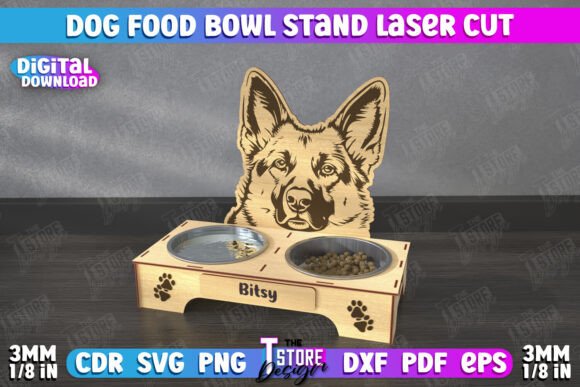 Download Dog Food Bowl Stand | Food Bowl Holder - Premium Resources