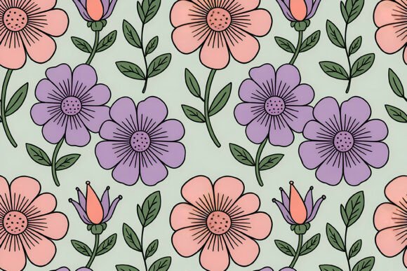 Download Cute Ditsy Pastel Flower Pattern - Premium Resources